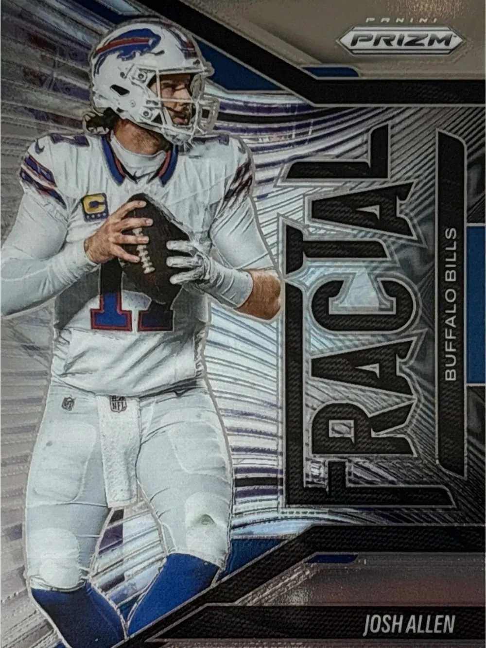 Panini Prizm Josh Allen Fractal Football Card - Prizm